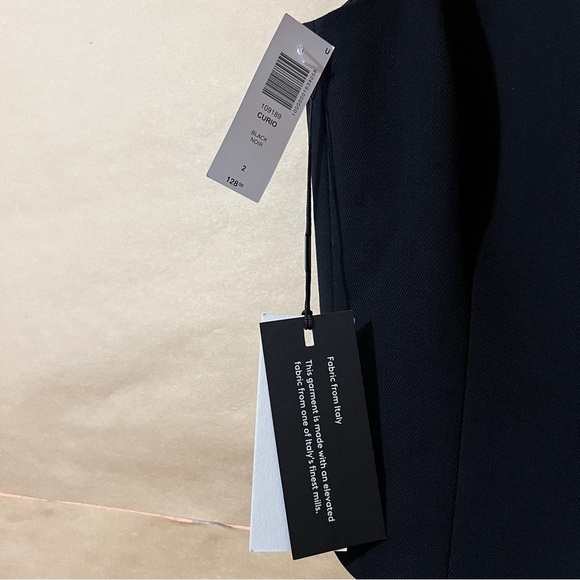 Aritzia | NWT Babaton Deniro Vest Button Up Wool Suit Vest Top Black Size 2 - Picture 7 of 11